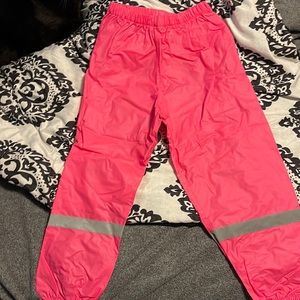 Pink Splashy 4T rain ☔️ pants